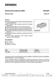 SPH4692 datasheet pdf Siemens