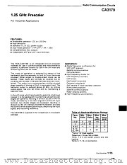 CA3179 datasheet pdf RCA Solid State