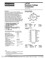 UA734 datasheet pdf Fairchild Semiconductor