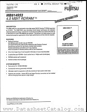 MB814953 datasheet pdf Fujitsu Microelectronics