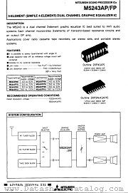 M5243PXX datasheet pdf Mitsubishi Electric Corporation