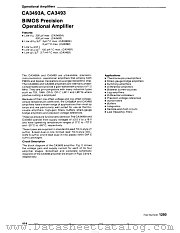 CA3493 datasheet pdf RCA Solid State