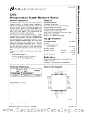 LM79CCVF datasheet pdf National Semiconductor