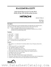 HA12226 datasheet pdf Hitachi Semiconductor