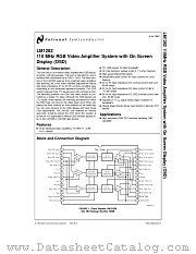 LM1282N datasheet pdf National Semiconductor
