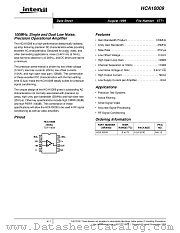 HCA10009 datasheet pdf Intersil