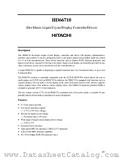 HD66710 datasheet pdf Hitachi Semiconductor