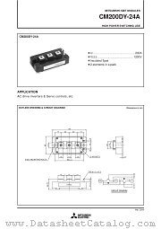 CM200DY-24A datasheet pdf Mitsubishi Electric Corporation