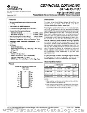 CD74HCT193M datasheet pdf Texas Instruments