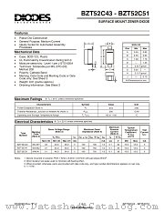 BZT52C47-7 datasheet pdf Diodes