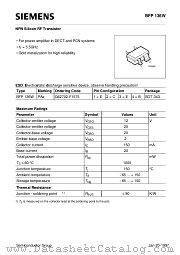 BFP136 datasheet pdf Siemens