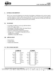 AG8889AP datasheet pdf ELAN Microelectronics