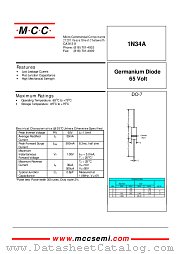 1N34 datasheet pdf Micro Commercial Components