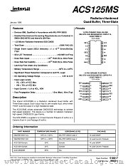 ACS125D datasheet pdf Intersil