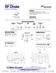 ADCH-80 datasheet pdf Mini-Circuits