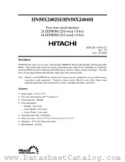 HN58X2404SI datasheet pdf Hitachi Semiconductor
