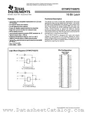 CY74FCT163373TSSOP datasheet pdf Texas Instruments
