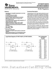 CY74FCT163374SSOP datasheet pdf Texas Instruments