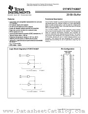 CY74FCT163827TSSOP datasheet pdf Texas Instruments