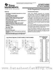 CY74FCT163H952SSOP datasheet pdf Texas Instruments