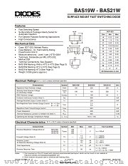 BAS19W-7 datasheet pdf Diodes