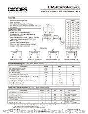 BAS40W-04-7 datasheet pdf Diodes