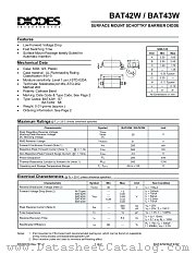 BAT42W-7 datasheet pdf Diodes