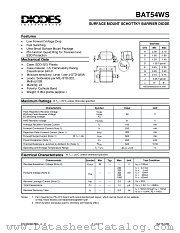 BAT54WS-7 datasheet pdf Diodes