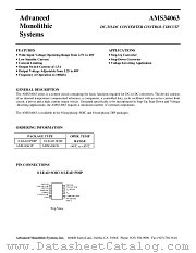 AMS34063P datasheet pdf Advanced Monolithic Systems