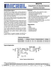 MIC2778-1BM5 datasheet pdf Micrel Semiconductor
