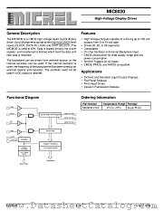 MIC8030-01CV datasheet pdf Micrel Semiconductor
