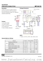 MIT-5A116 datasheet pdf Unity Opto Technology