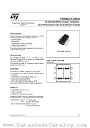 ESDA6V14BC6 datasheet pdf ST Microelectronics