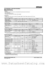 EPSON_EG-2121 datasheet pdf Epson Company
