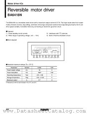 BA6418 datasheet pdf ROHM