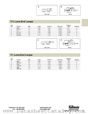 JAN-75 datasheet pdf Gilway Technical Lamp