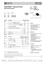 DSEP29-06A datasheet pdf IXYS Corporation