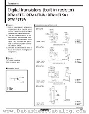 DTA143TE datasheet pdf ROHM