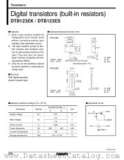 DTB123ES datasheet pdf ROHM