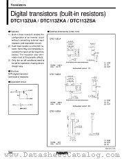 DTC113ZSA datasheet pdf ROHM