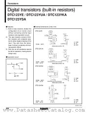 DTC123YUA datasheet pdf ROHM