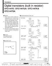 DTC144TKA datasheet pdf ROHM