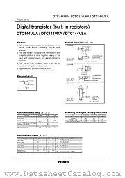 DTC144VUA datasheet pdf ROHM
