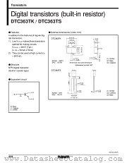 DTC363TS datasheet pdf ROHM