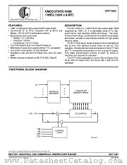 IDT71024S17Y datasheet pdf IDT