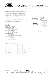 KIA2026F datasheet pdf Korea Electronics (KEC)