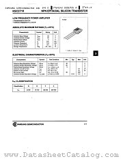 KSC2710 datasheet pdf Samsung Electronic