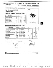 KSR1107 datasheet pdf Samsung Electronic