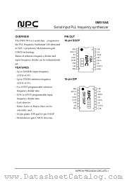 SM5158 datasheet pdf Nippon Precision Circuits Inc