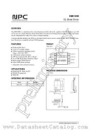 SM8144 datasheet pdf Nippon Precision Circuits Inc